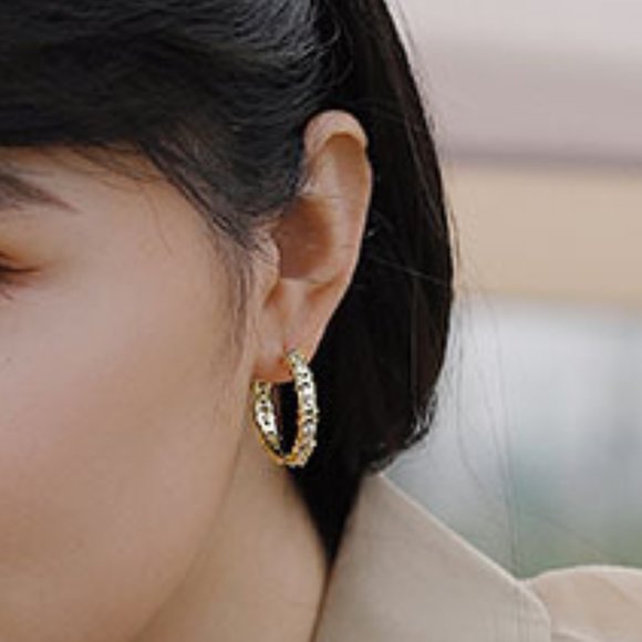 925 Silver Women's Exaggerated Diamond Earrings ZB1491903 - Picture 5 of 5